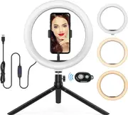 1 Only Ring Fill Light LED Bluetooth Remote Control Desktop Live Light Set for Iphone