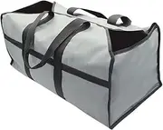Log Baskets Canvas Log Carrier Bag,Durable Wood Tote,Fireplace Stove Parts,Firewood Holder With Handles For Camping Firewood Basket(Gray)