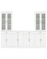 Crosley Furniture Stanton 3Pc Sideboard And Glass Door Pantry Set