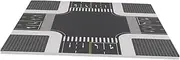 JOINPAYA Sand Table Building Material: 1:150 Scale Realistic Traffic Intersection Board for Urban Landscaping and Miniature Scene Models