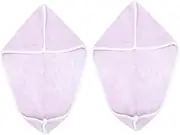 Baluue 2pcs Hair Drying Hat Quick Dry Absorbent Hair Cap for Women Men Boys and Girls Bath Cap Fast Drying