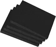 Dickly 4 Pieces Polyurethane Foam Sheet Packing Foam Pads Accessories for Cases Crafts Versatile Black Soft Cushioning, 40x30x5cm