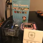 Kids Camera, Waterproof Action Video Digital Camera. Pink In Color PROGRACE