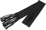 POPETPOP Horse Tail Bag with Fringe Stretchy Horse Tail Bag Horse Tail Guard Equine Tail Wrap Non-Woven Fabric Tail Protector Cow Tail Cover Horse Grooming Supplies Black 70X8CM