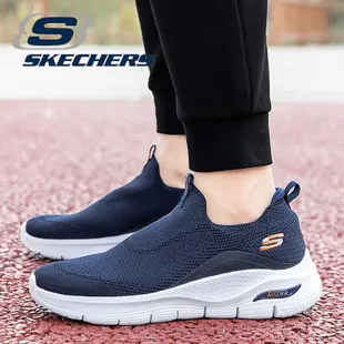3色 *Skechers_Go Walk Archfit 網眼透氣男士飛行針織鞋超輕一腳蹬休閒運動鞋男士跑步鞋