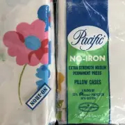 Vintage Pacific No iron Muslim permanent press pillowcases