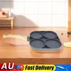 4 Cup Pancake Pan Non-stick Griddle Pancake Maker for Kids Breakfast(Black) HOT