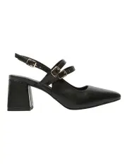 [Sandler] Nexus Heeled Shoes in Black Leather