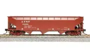 Broadway Limited HO AAR 70-Ton 3-Bay Hopper Set Santa Fe ATSF #4PK 7370
