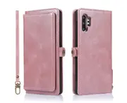Detachable Phone Case for Easy Portability (Pink), Wallet Case for Samsung Galaxy Note 10 Plus