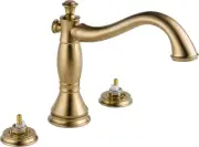 Delta T2797-LHP Cassidy Deck Mounted Roman Tub Filler Trim - - Bronze