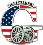 Gettysburg Pennsylvania G Metal Fridge Magnet