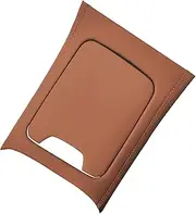 leeogench Leather Center Console Hard Cover Compatible with Mercedes Benz Leather Trim Accessories Decoration Wrap Kit for 2022-2023 and Newer W206 C Class C300 C260 C200 C43 (Brown Leather)