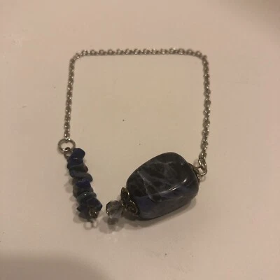 Sodalite Pendulum With Sodalite Accents, New And Unique!