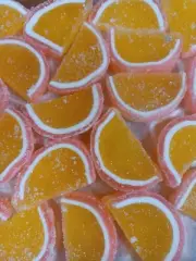 Apricot Peach Fruit Jelly Slice Slices Candy Candies 5 Pound Box Free Shipping