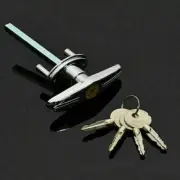 Universal Piece of 1 Garage Door Keyed T-Handle Lock Kit Shed Door Lock T Handle