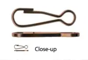 Clasp, Snap Hook, 144 Antiqued Copper Steel 20x6mm Spring Clip Lanyard Hook *