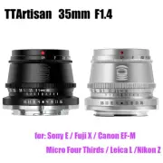 TTArtisans 35mm F1.4 APS-C Lens for Micro Four Thirds Fujifilm Sony Nikon Camara