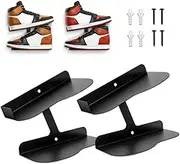 2 Pcs Floating Shoe Display Shelves for Wall Mount,H-Type Sturdy Levitating Shoe Wall Shelf,Levitating Sneaker Shelves Wall Mount,Shoe rack,Sports shoe rack,Sneaker display rack,Insole display stand