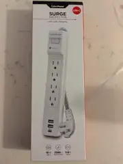 CyberPower Surge Protector with USB / USB-C Charging - P40SUC - 40L Surge - USB