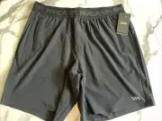 New RVCA Active Mens Hybrid Sportswear Gym, Run, Work-Out, Daily Shorts Size L