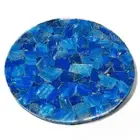 24" Antique Blue Lapis Stone Coffee Table Handmade Sofa Side Table Furniture Dec