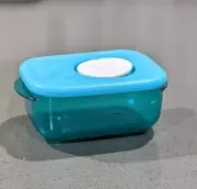Tupperware Rock N Serve Rectangular Microwave Container 1 Cup Aqua New