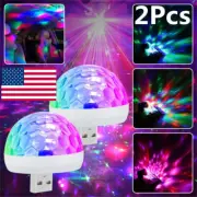 USB Mini Disco DJ Ball Car Party Atmospher Light Bar Colorful Sound Activated