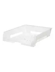 [Esselte] A4 Document Tray Organiser Storage Holder Desk Stationery Rack Clear