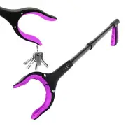 Grabber Reacher Tool - Long 32 Inch (Pink) Aluminum Foldable Pick Up Stick - ...
