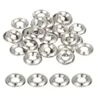 120 Pcs 10# Countersunk Finish Washers Carbon Steel Cup Washer, Silver