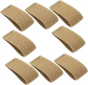Mipcase 8Pcs Elastic Backpack Strap Holders Durable Webbing Strap Retainers Nylon Loops for Heavy Duty Use for Radio Straps Camera Straps and Dog Collars