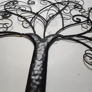 Metal Tree Of Life Wall Art Hanging Sculpture Decoration Black