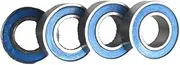 6800RS Bearing 10PCS 10x19x5 mm ABEC-3 Hobby Electric RC Car Truck 6800 RS 2RS Ball Bearings 6800-2RS Blue/Orange Sealed (Size : Orange)