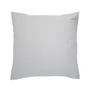 Bambury Home Living Decorative Linen Euro Pillowcase Silver Linen Woven 65x65cm