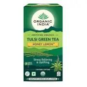 Organic India Tulsi Green Tea Honey Lemon Free Shipping World Wide