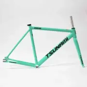 Frameset Aluminum Fixed Gear Frame and Fork Track Fixie Bike 49CM 52CM 55CM 58CM