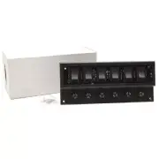 Whitecap Boat Switch Panel S-8094 | 10 3/8 x 4 5/8 Inch Black