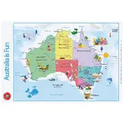 Learning Can Be Fun Australia Is Fun Double-sided Wall Chart