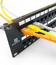 Grid DCS 48 Port Patch Panel 2U UTP with Inline Keystone CAT6 Coupler (Populated)