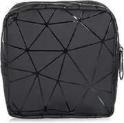 Sanitary Napkin Storage Bag with Zipper Tampon Pad Holder for Purse Menstrual Pad Bags Tampon Pouch Portable Feminine Care First Period Kit Suitable Teen Ladies Women Black 4.33 × 4.33 × 1.18 Inches