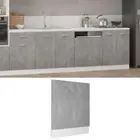 Dishwasher Panel Concrete Grey 59.5x3x67 cm Engineered Wood Kitchen Access 02566