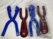 4 Pcs Snowball Maker Makers Toys Winter Snow Ball Fights Game 2 Blue 2 Maroon