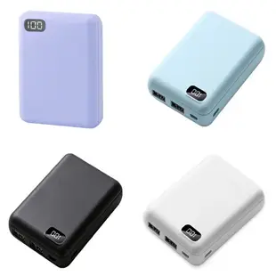 迷你行動電源 POWER BANK 數字顯示 大容量 攜帶方便 馬卡龍色 大容量行動電源 10000毫安 雙口充電