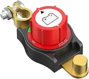 Top Post Battery Disconnect Switch 12V Battery Kill Switch Negative On/Off 12-48V Top Post Battery Switch Fit for Cars Vehicles RV