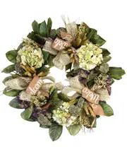Creative Displays 29in Green Mixed Floral Magnolia Wreath