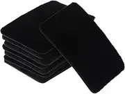 [MERRYHAPY] Makeup Puff Set 8pc Ultra-thin Perfect for Foundation Eye Setting Easy to Clean Black