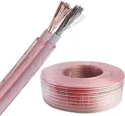 Speaker Wire Cable Twin Core Copper Wire Renew for Home Theater Speakers,Car Speakers,18AWG to 10AWG (1.56mm²(16AWG), 8Meter)