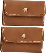 Uonlytech 2pcs Retro Card Case Holder Slots Memory Card Organizer Secure Closure for Safe Storage Multi Purpose Use