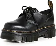[Dr. Martens] Women's Audrick Lug Sole Flats, Black, 9 Medium US